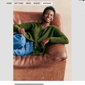 Sezane Gaspard Cardigan Perfect Green - Size S